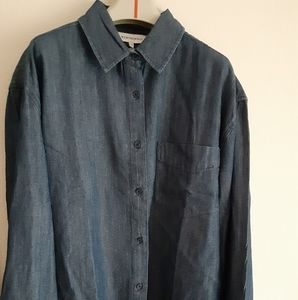 Weworewhat women denim chambray shirt Nordstrom